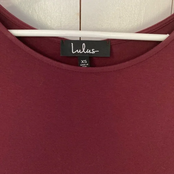 Lulu’s Burgundy Maxi Dress - Picture 8 of 9